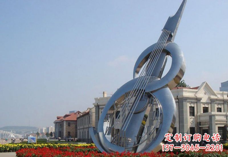 哈尔滨不锈钢大提琴雕塑