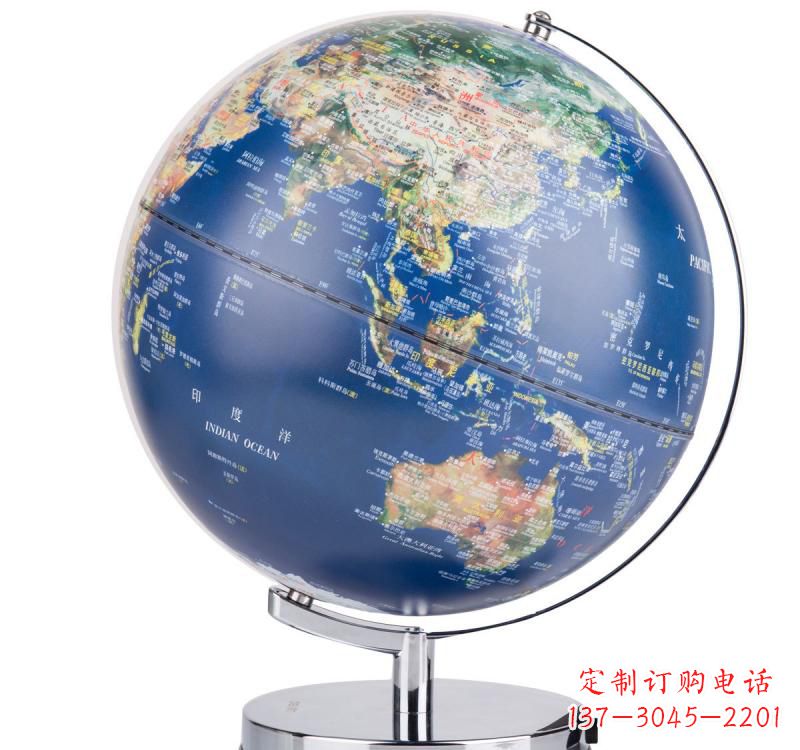 哈尔滨不锈钢地球仪雕塑精美的艺术品