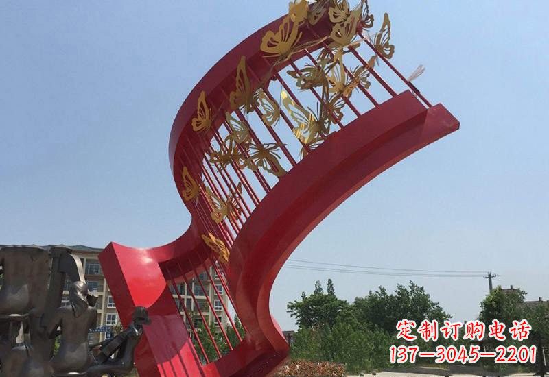 哈尔滨不锈钢蝴蝶灵动的艺术雕塑