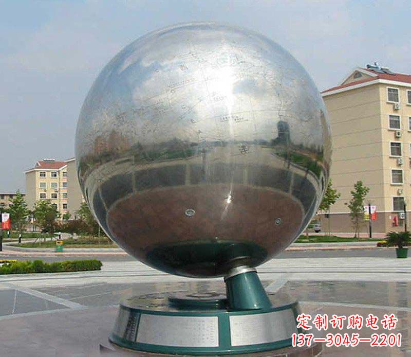 哈尔滨不锈钢地球仪雕塑精美绝伦