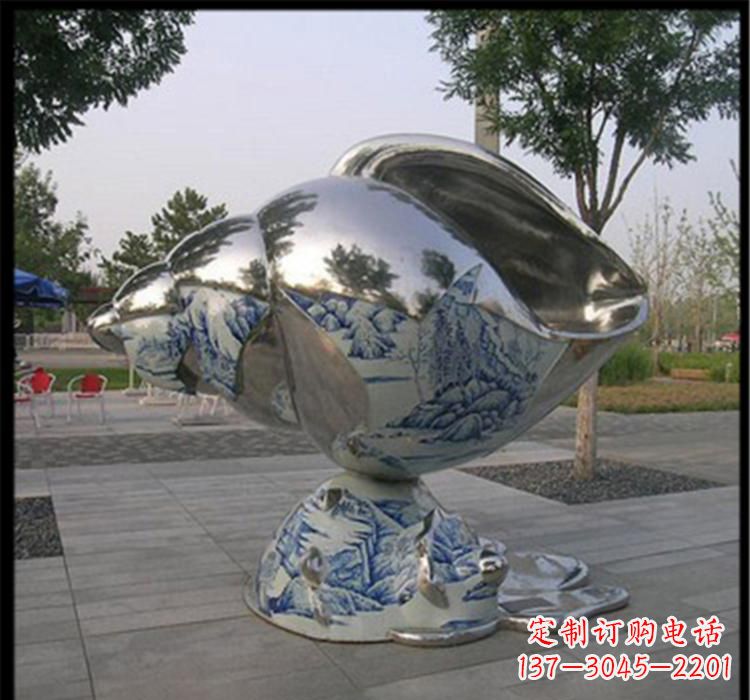 哈尔滨不锈钢海螺景观雕塑精美的海景景观