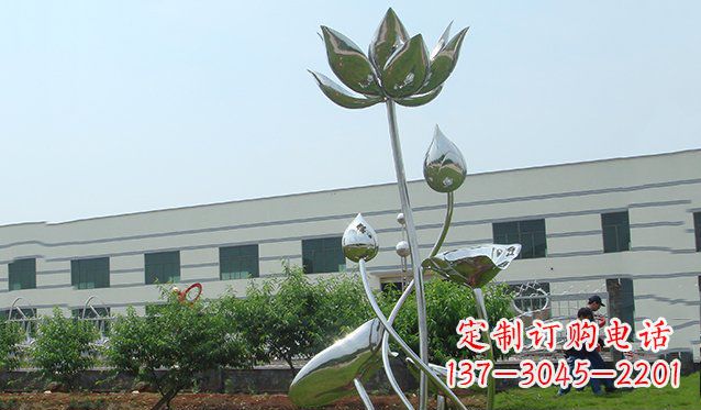 哈尔滨不锈钢荷花雕塑