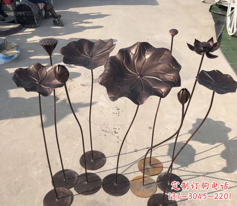 哈尔滨不锈钢荷花雕塑传承传统文化