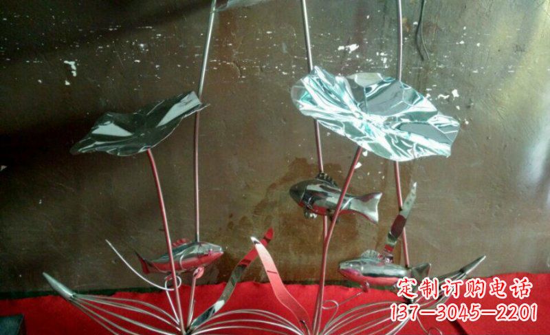 哈尔滨不锈钢荷花景观雕塑 (3)