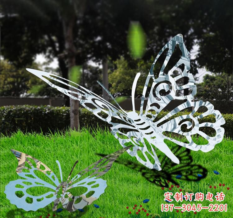 哈尔滨不锈钢蝴蝶昆虫雕塑