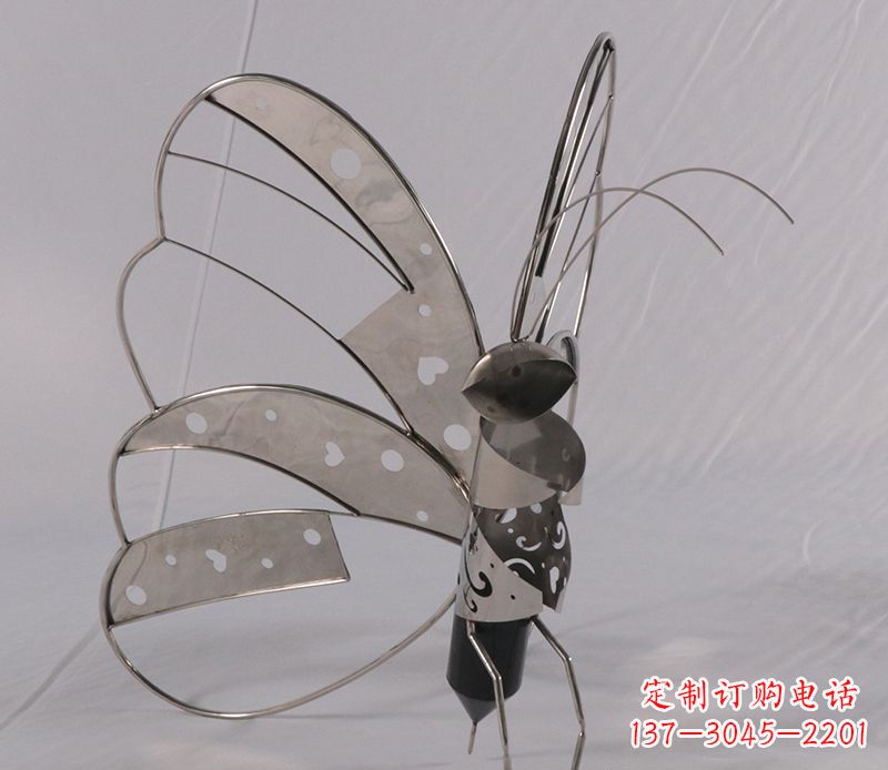 哈尔滨不锈钢蝴蝶细节雕塑