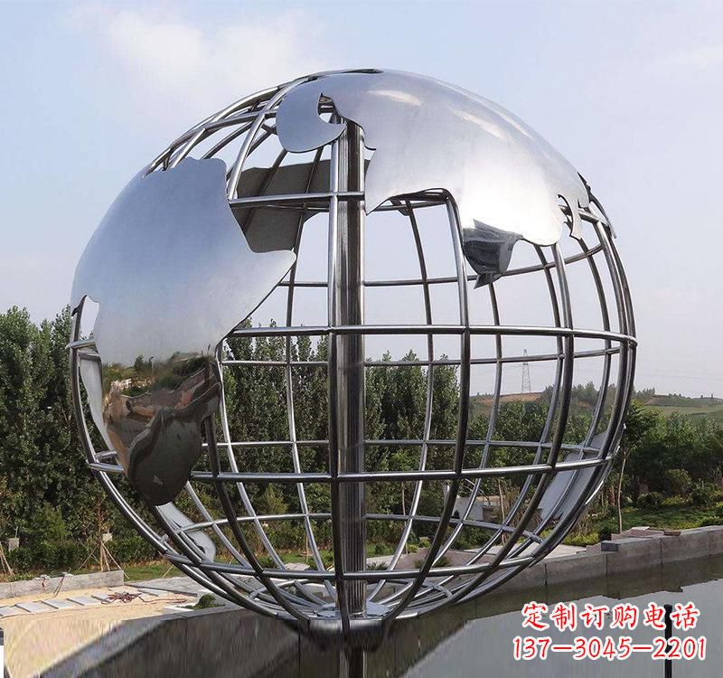 哈尔滨不锈钢户外地球仪雕塑