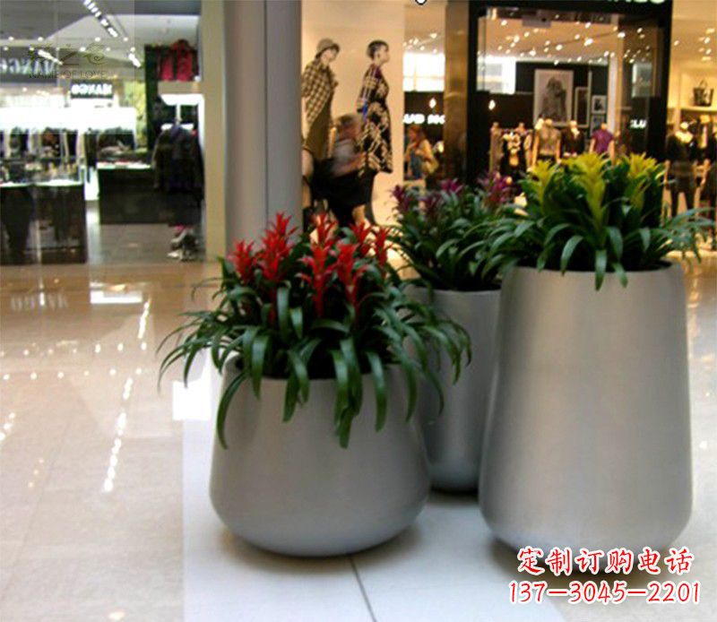 哈尔滨不锈钢花盆雕塑2