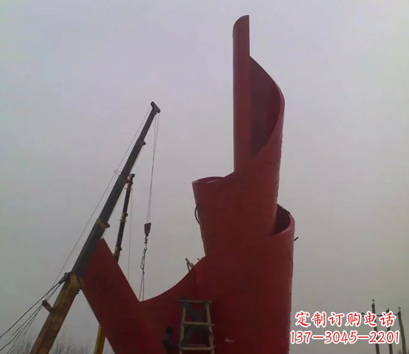 哈尔滨不锈钢火炬雕塑点燃社会进步的火炬