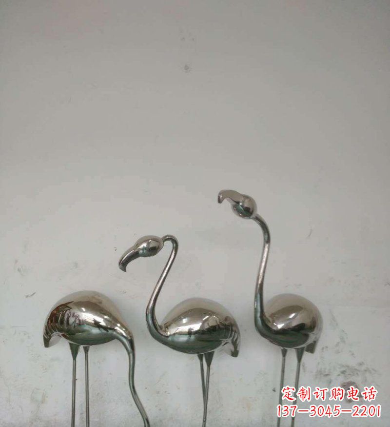 哈尔滨不锈钢火烈鸟雕塑把自然之美带入公园