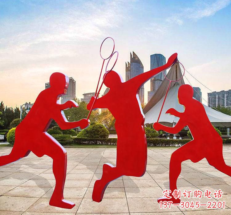 哈尔滨不锈钢羽毛球雕塑艺术与运动的完美结合