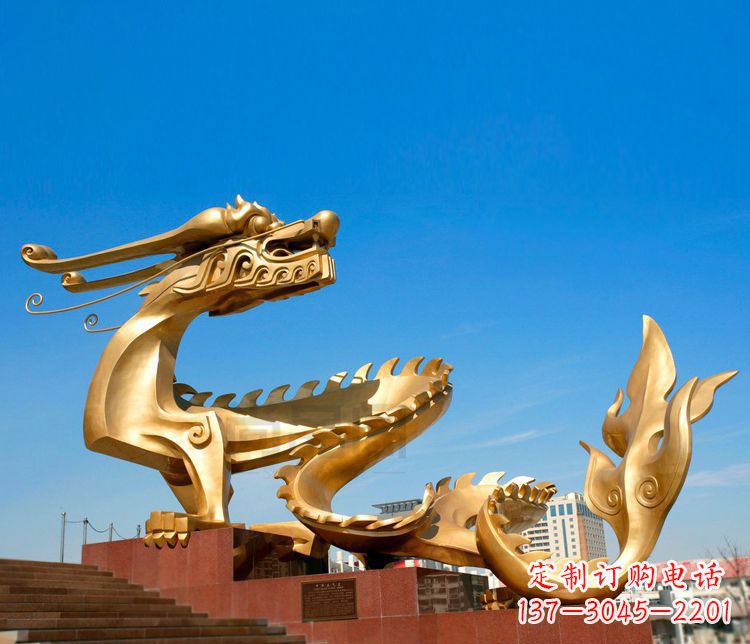 哈尔滨不锈钢金龙雕塑