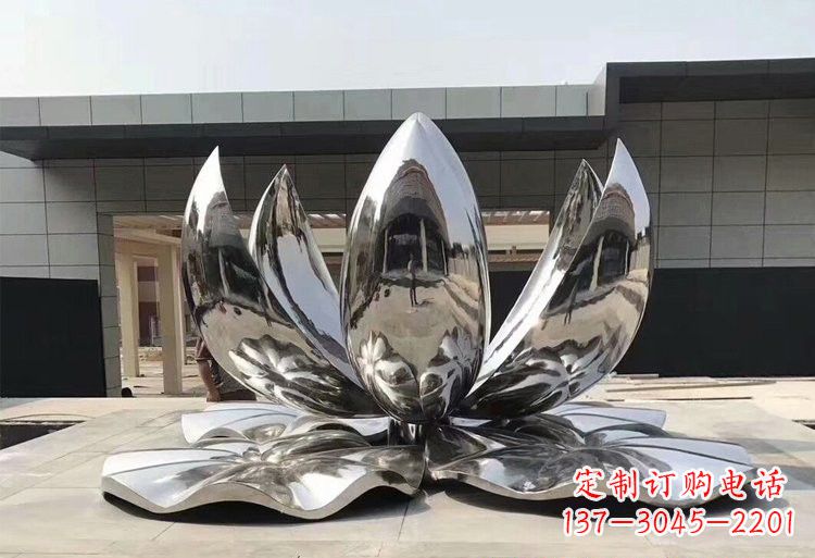 哈尔滨不锈钢荷花雕塑