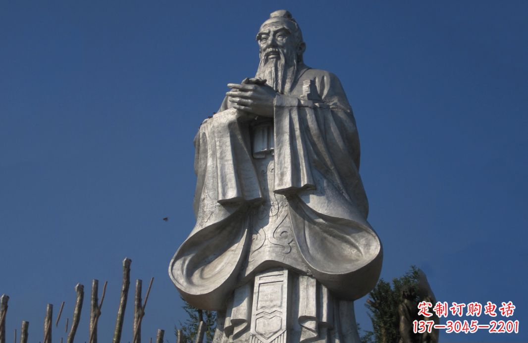 哈尔滨不锈钢孔子人物雕塑——传承中华文化的精神象征