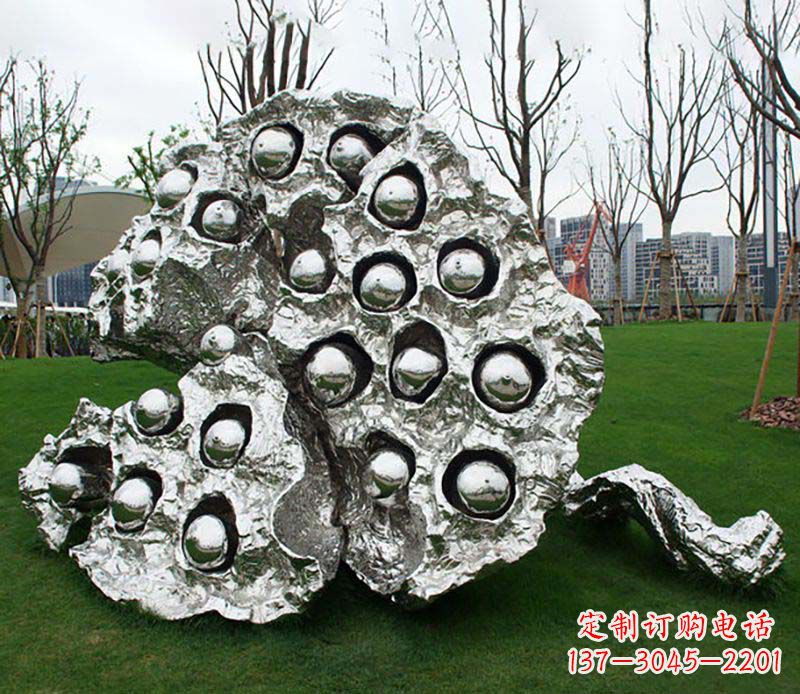 哈尔滨不锈钢莲蓬雕塑——精美极致的艺术品