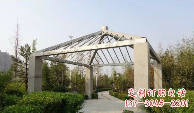 哈尔滨不锈钢凉亭雕塑点缀公园景观