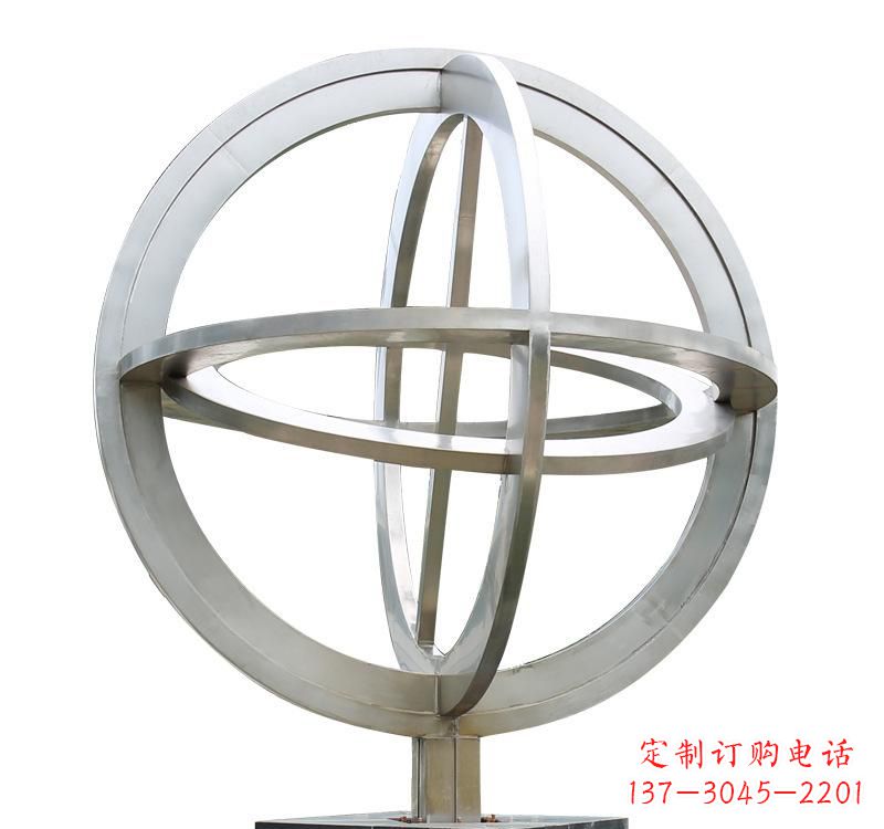 哈尔滨不锈钢镂空地球仪雕塑——展示地球的美丽与神奇