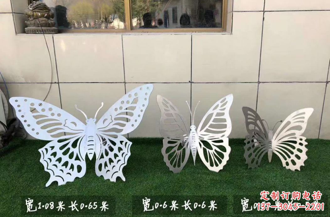 哈尔滨不锈钢镂空蝴蝶公园雕塑——精美绝伦