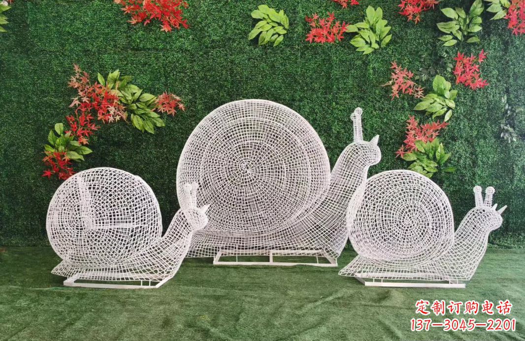 哈尔滨不锈钢镂空蜗牛雕塑11