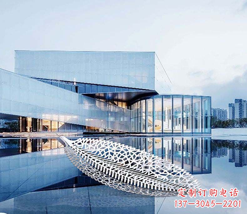 哈尔滨不锈钢树叶雕塑——精美绝伦