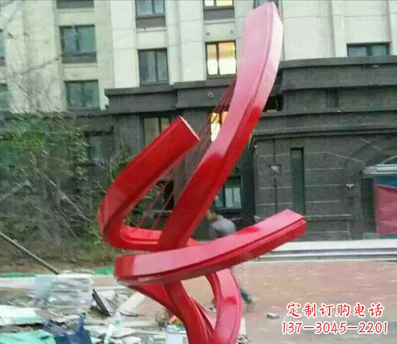 哈尔滨不锈钢螺旋飘带雕塑