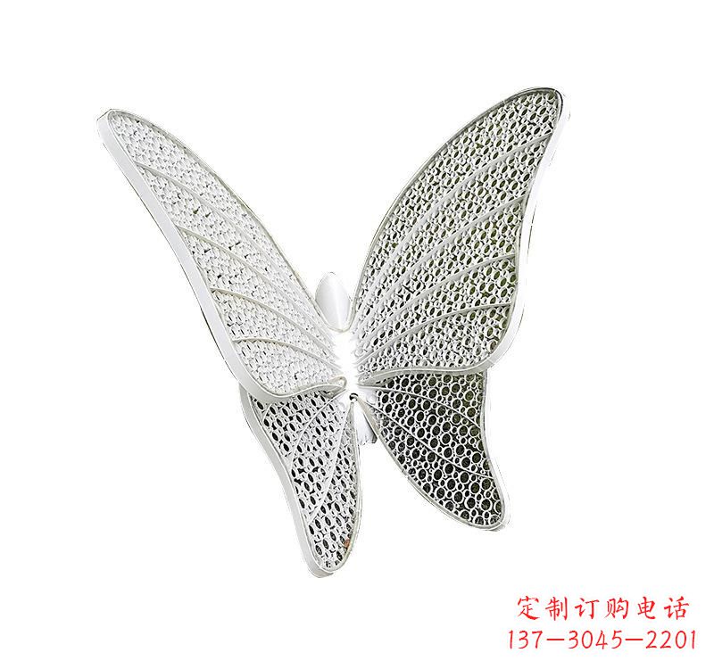 哈尔滨不锈钢绿地镂空蝴蝶雕塑