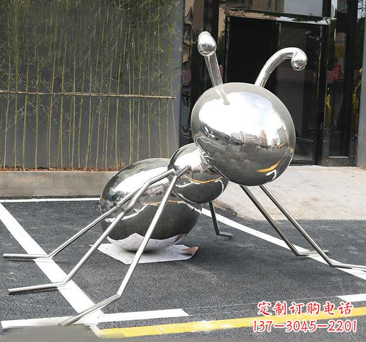 哈尔滨不锈钢蚂蚁动物雕塑