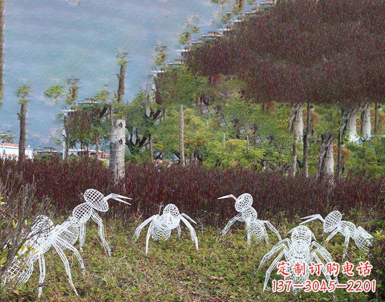 哈尔滨不锈钢蚂蚁镂空雕塑