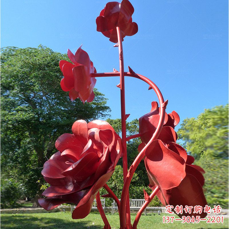 哈尔滨玫瑰雕塑艺术的精美表达