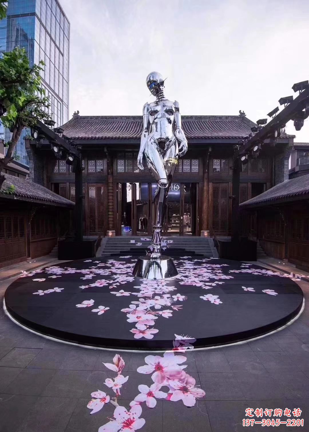 哈尔滨美女雕塑点亮城市之美