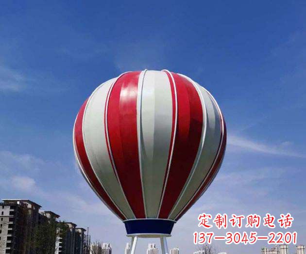 哈尔滨不锈钢热气球雕塑给景观增添精彩