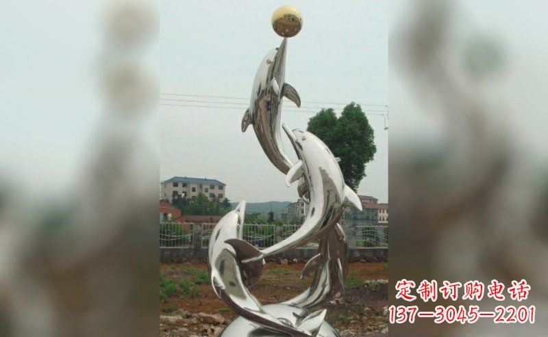 哈尔滨不锈钢海豚雕塑的美丽
