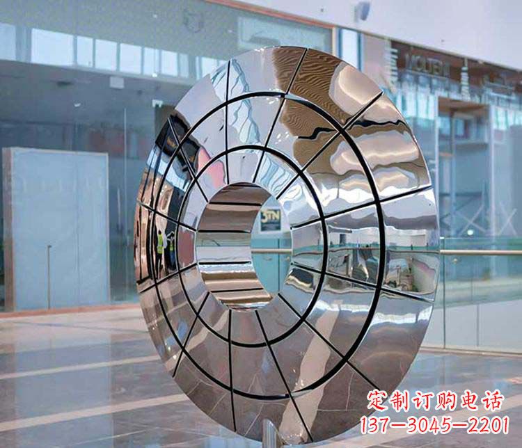 哈尔滨不锈钢圆环雕塑——精美的艺术精品