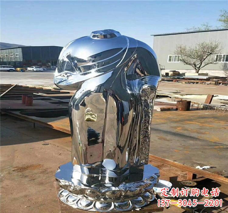 哈尔滨不锈钢太湖石雕塑