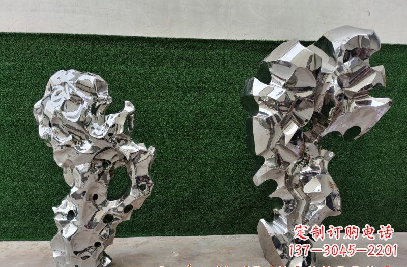 哈尔滨不锈钢太湖石景观雕塑