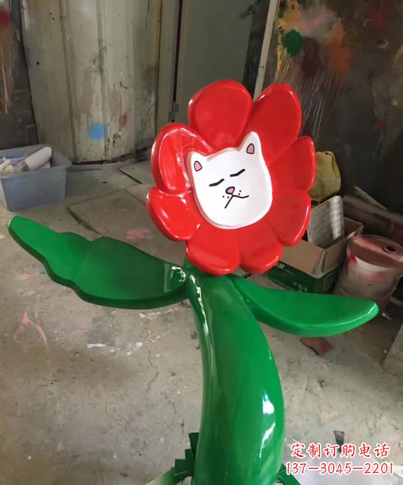 哈尔滨不锈钢太阳花雕塑美丽的景观装饰