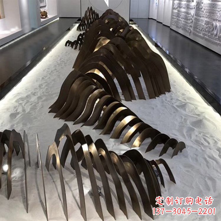 哈尔滨不锈钢铁艺假山雕塑让自然风景回归