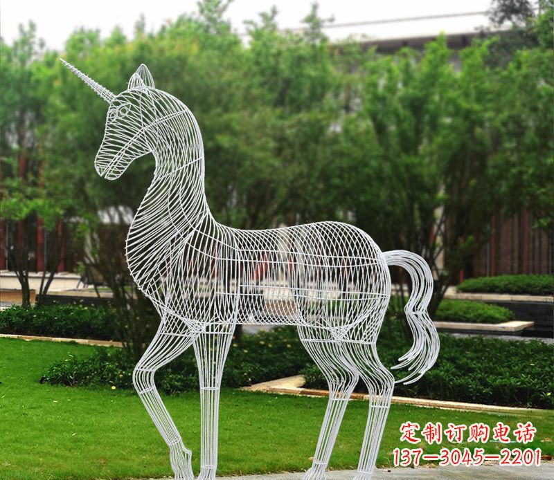 哈尔滨不锈钢马雕精美艺术品