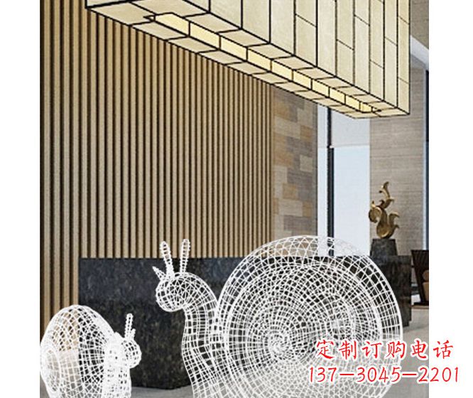 哈尔滨不锈钢蜗牛雕塑精致多姿