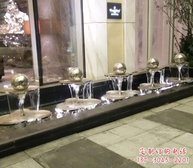哈尔滨不锈钢小喷泉雕塑——美化环境的艺术