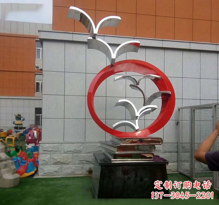 哈尔滨不锈钢书籍雕塑校园的精美装饰