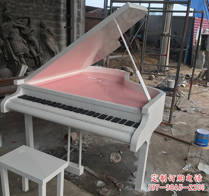 哈尔滨不锈钢校园钢琴雕塑