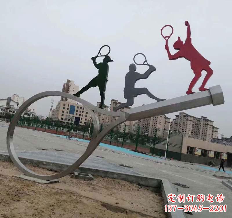 哈尔滨不锈钢羽毛球雕塑精美的艺术装点