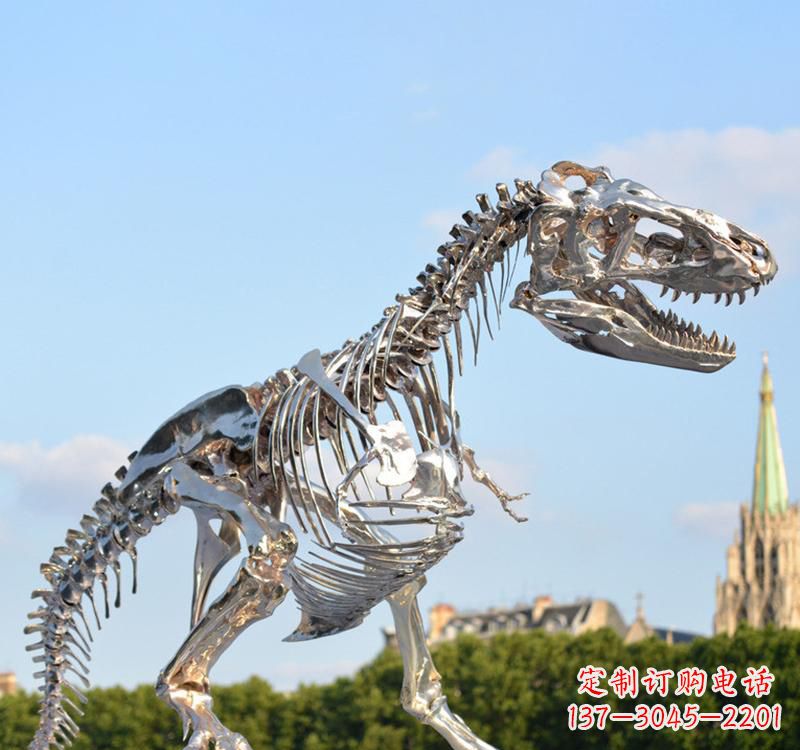 哈尔滨不锈钢恐龙雕塑精致纪念它们的存在