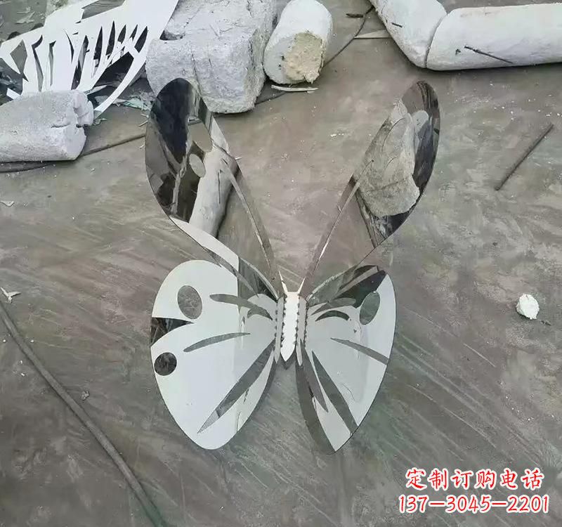 哈尔滨不锈钢园林蝴蝶雕塑精美的艺术之作