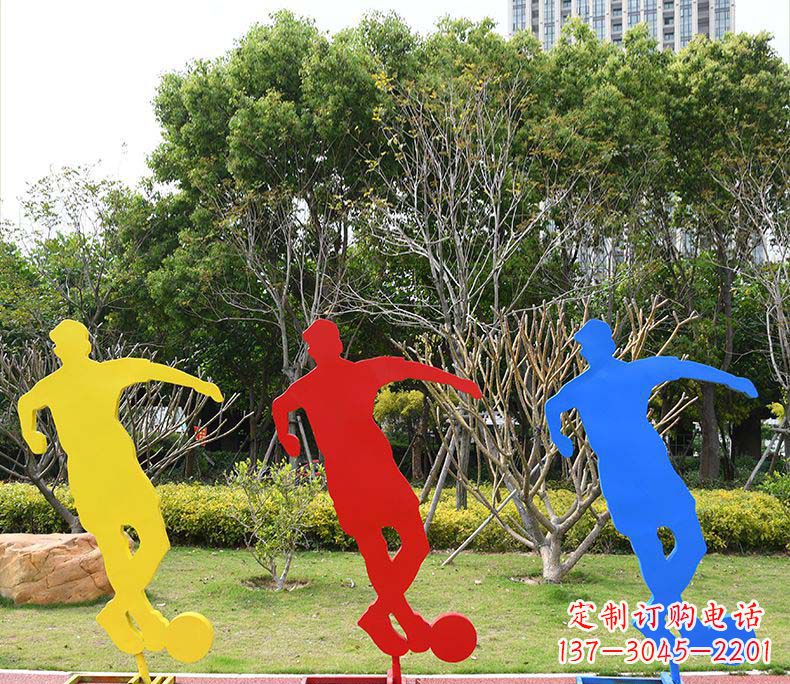 哈尔滨不锈钢足球雕塑激发运动激情