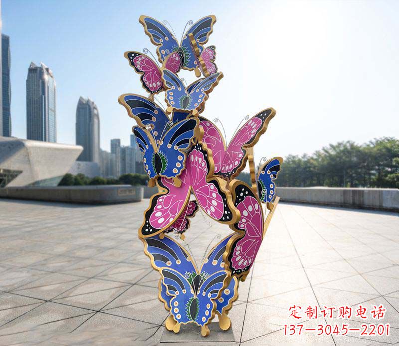 哈尔滨不锈钢蝴蝶雕塑美丽的艺术诠释