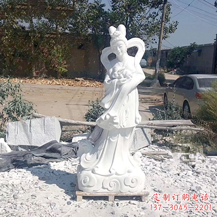 哈尔滨嫦娥奔月汉白玉精美雕像