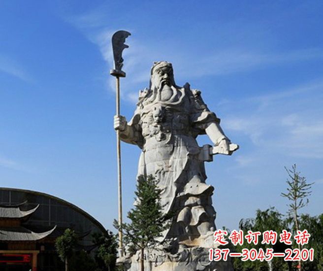 哈尔滨关公雕塑持刀武财神