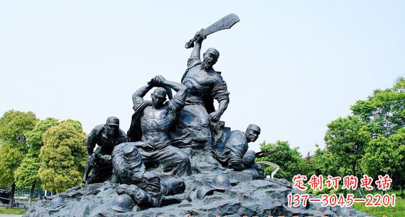 哈尔滨红军雕塑传承冲锋精神